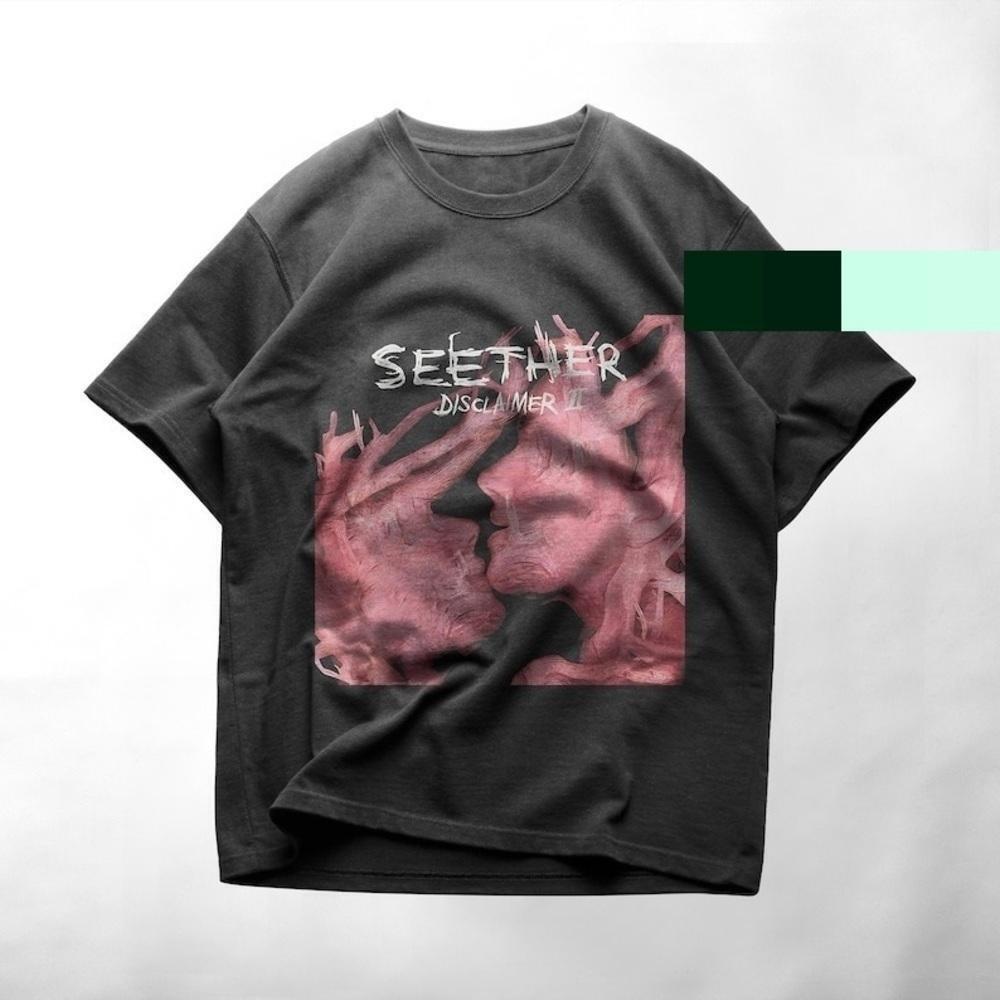 Unisex Seether Broken Disclaimer Music Fan Retro T-Shirt
